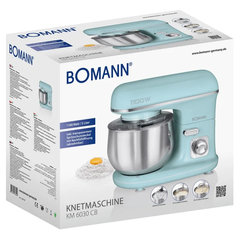 Кухонний комбайн Bomann KM 6030 CB Mint Green: Ваш надійний помічник на кухні